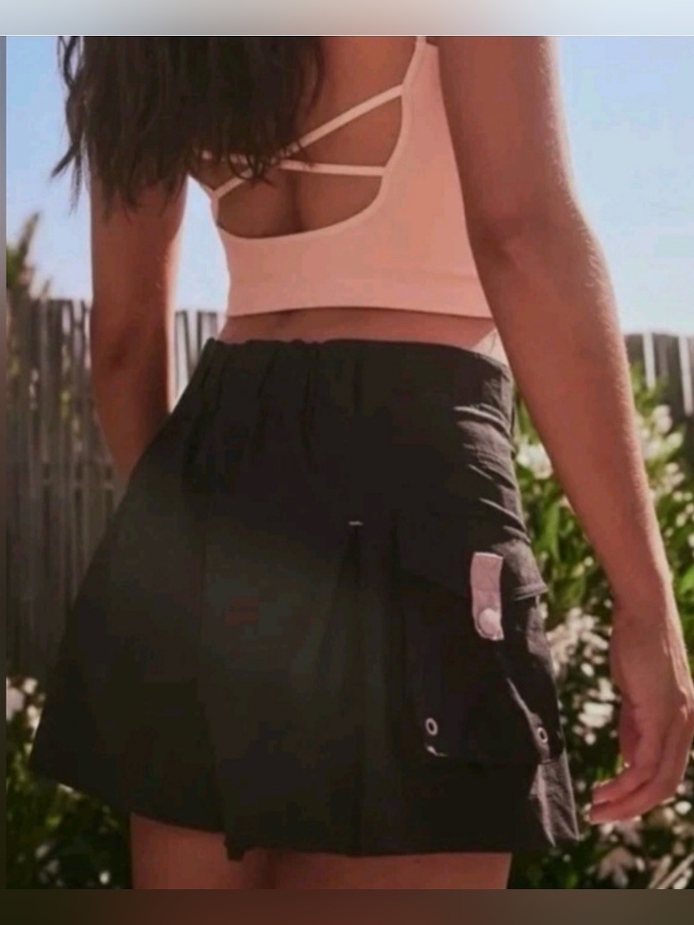 FP Movement Great Yonder Skort Black Utility Cargo Hiking Skort Skirt Small NWOT - Picture 3 of 11